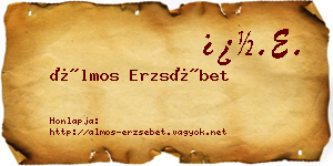 Álmos Erzsébet névjegykártya